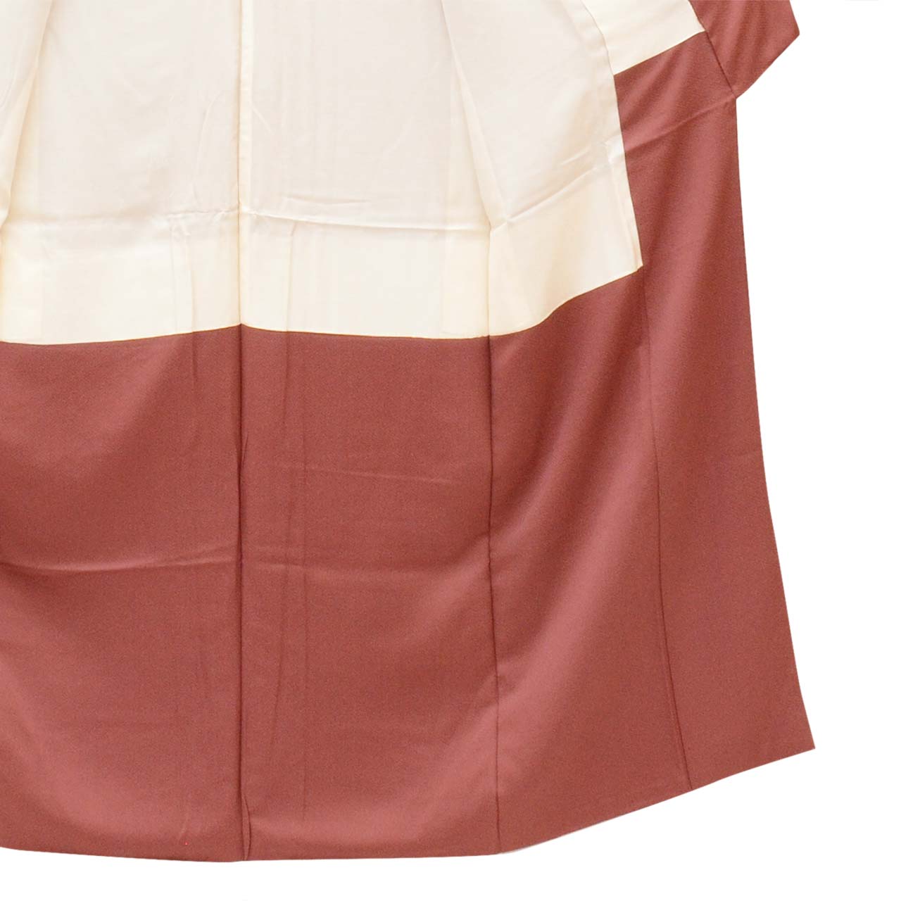 [Used] Recycled Kimono, Solid Color, Pure Silk, Size S (Slightly Plus Size L), Excellent Condition, Length 153.7cm (60.5in), Kyoto Plant Dye, Sleeve Length 65.0cm (25.6in), Lined, Ready-made, Brown, Ice Crack Pattern, Silk, Reuse uu2767b 