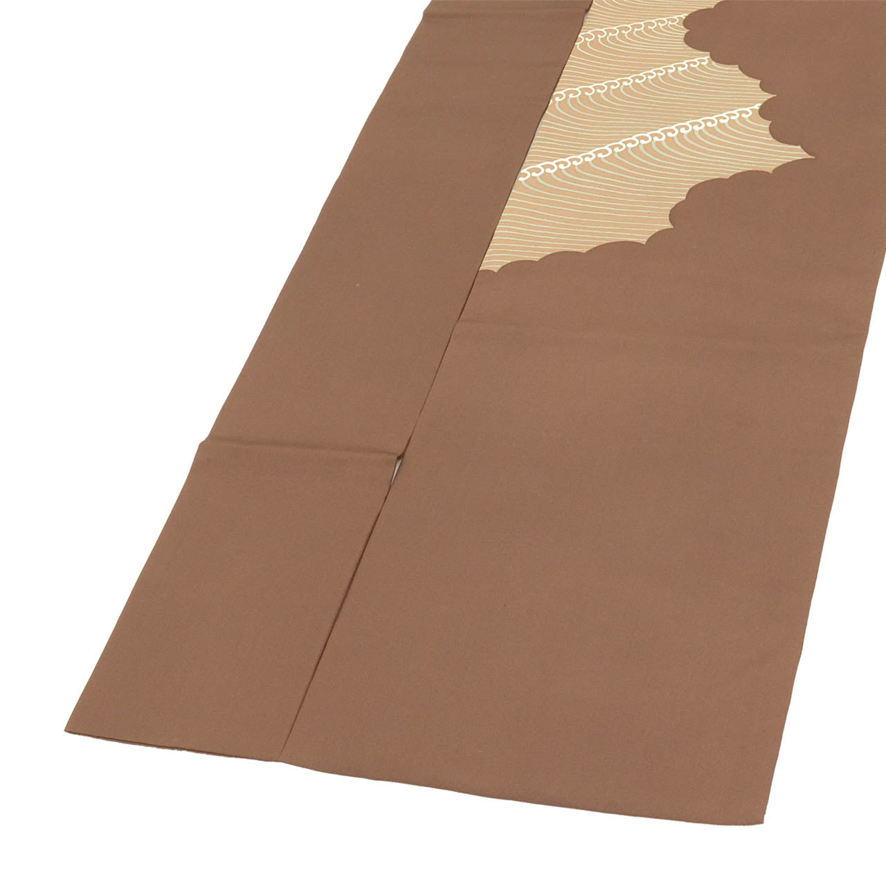 Vintage Japanese Obi | Nagoya Obi | Brown Silk | Wave Pattern | Mitsukoshi | Sustainable | uu2784b