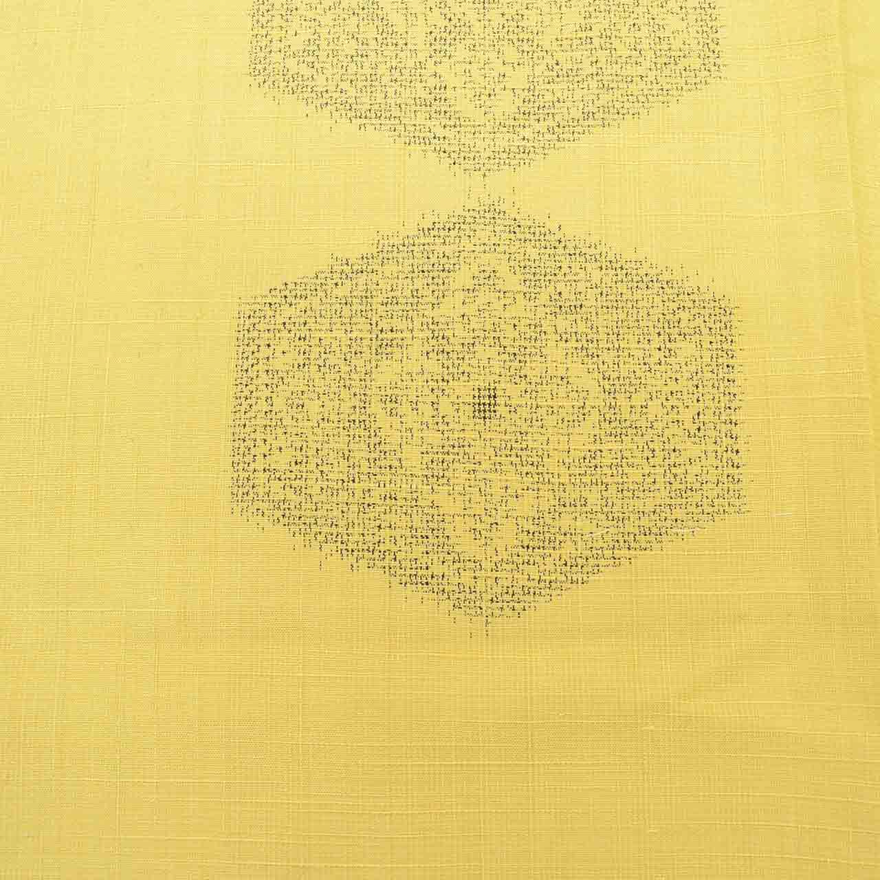 Vintage Japanese Kimono | Tsumugi | Yellow Silk | Tortoiseshell Pattern | Unused | Unlined | Size S | Sustainable | Sustainable | uu2789b