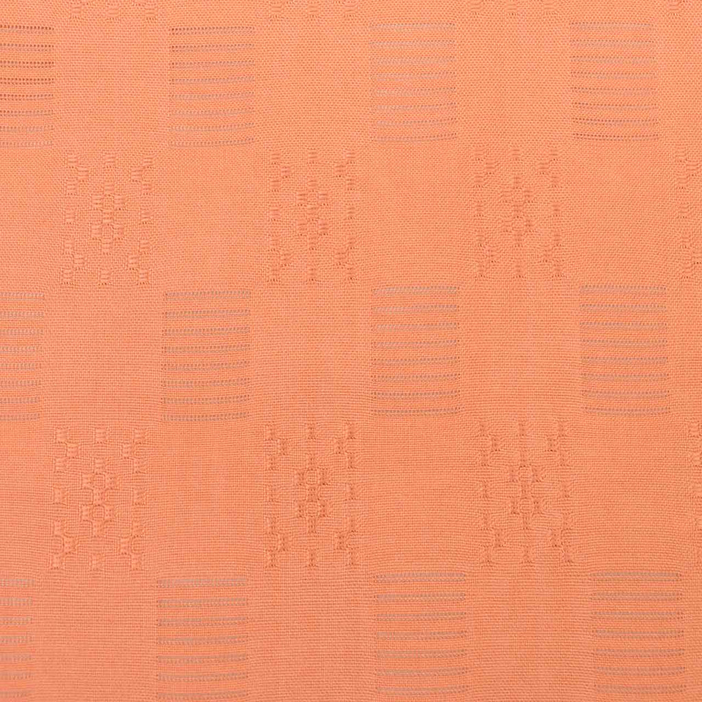 Vintage Japanese Kimono | Summer Iro-Muji | Orange Silk | One Crest | Flower Weave | Tall Size LL | Sustainable | Sustainable | uu2790b