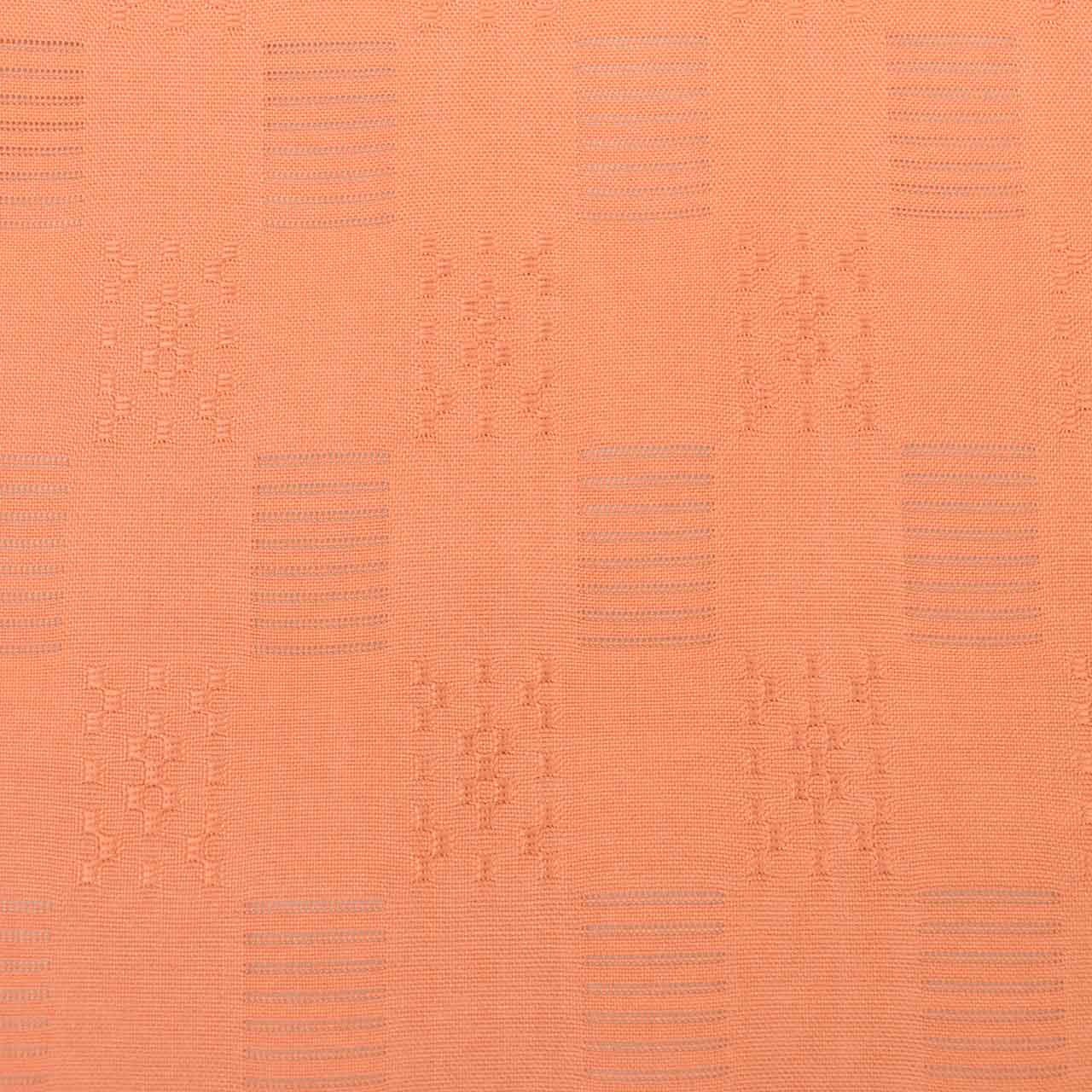 Vintage Japanese Kimono | Summer Iro-Muji | Orange Silk | One Crest | Flower Weave | Tall Size LL | Sustainable | Sustainable | uu2790b