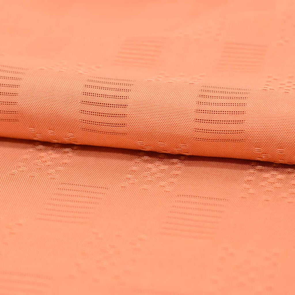 Vintage Japanese Kimono | Summer Iro-Muji | Orange Silk | One Crest | Flower Weave | Tall Size LL | Sustainable | Sustainable | uu2790b