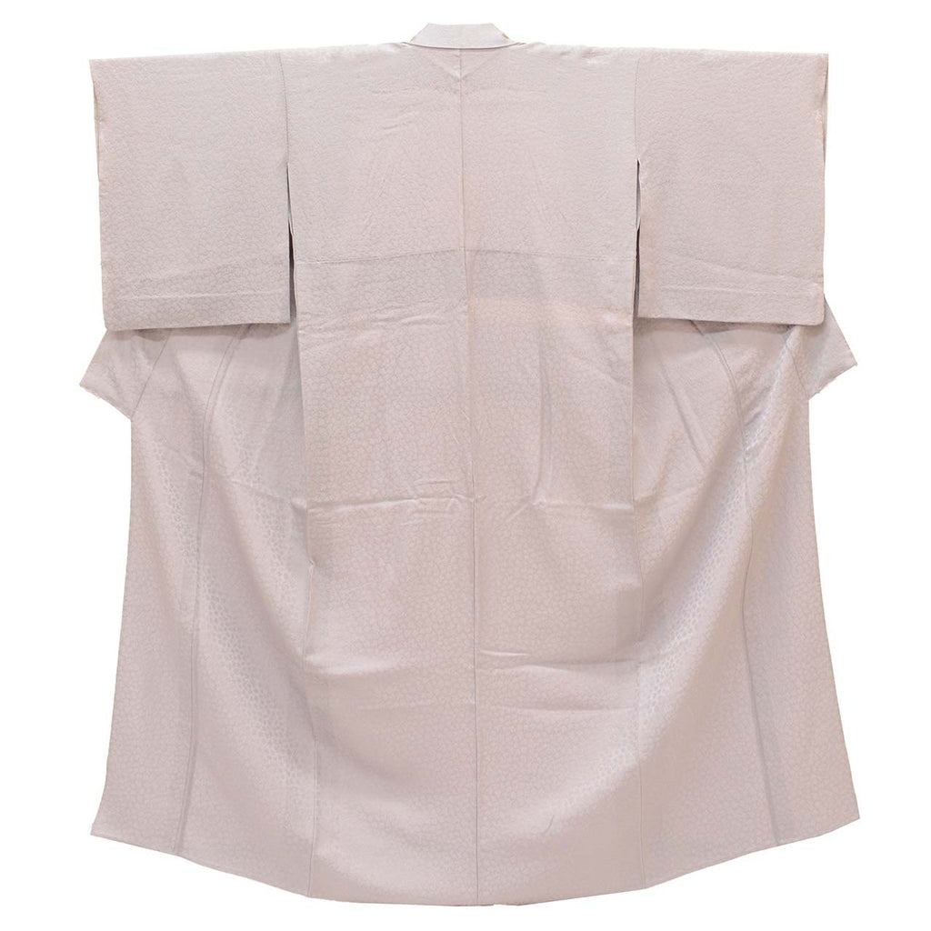 [Used] Recycled Kimono, Plain Color, Silk, Size S (Slightly Plus Size L), Excellent Condition, Length 155.0cm (61.0in), Sleeve Length 65.2cm (25.7in), Unlined, Ready-made, Crepe Fabric, Purple, Small Floral Pattern, Silk, Reused, uu2794b 
