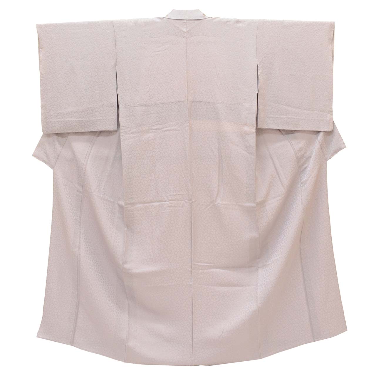 [Used] Recycled Kimono, Plain Color, Silk, Size S (Slightly Plus Size L), Excellent Condition, Length 155.0cm (61.0in), Sleeve Length 65.2cm (25.7in), Unlined, Ready-made, Crepe Fabric, Purple, Small Floral Pattern, Silk, Reused, uu2794b 
