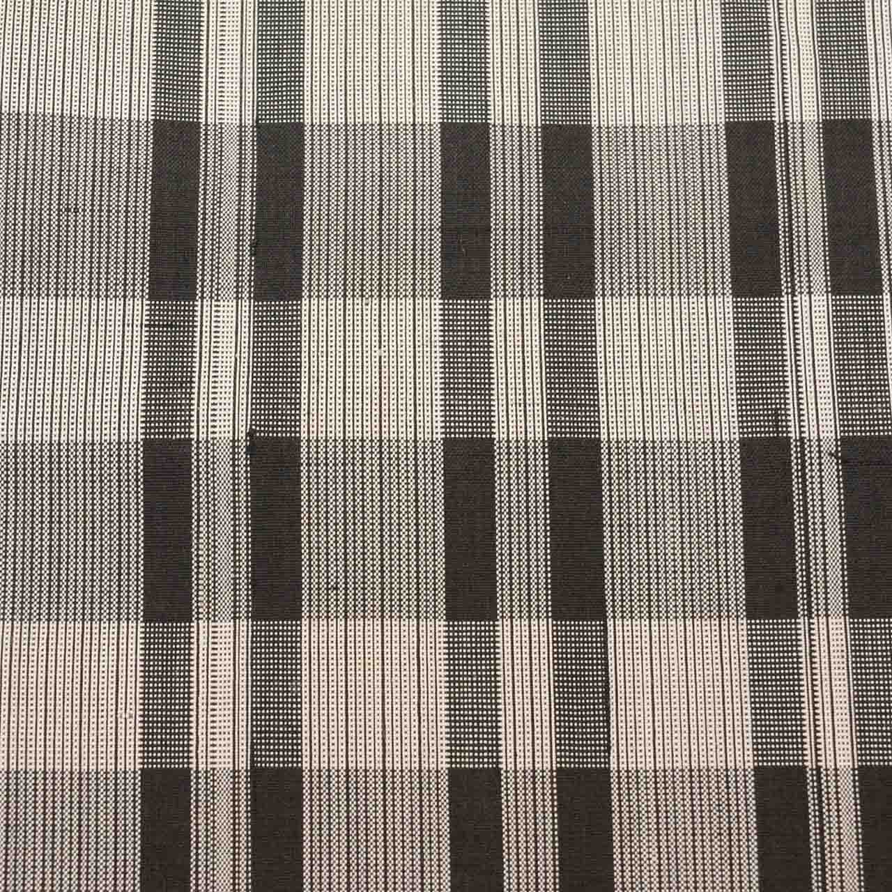 Vintage Japanese Kimono | Tsumugi | Gray Silk | Lattice Pattern | Unused | Unlined | Size L | Sustainable | Sustainable | uu2797b
