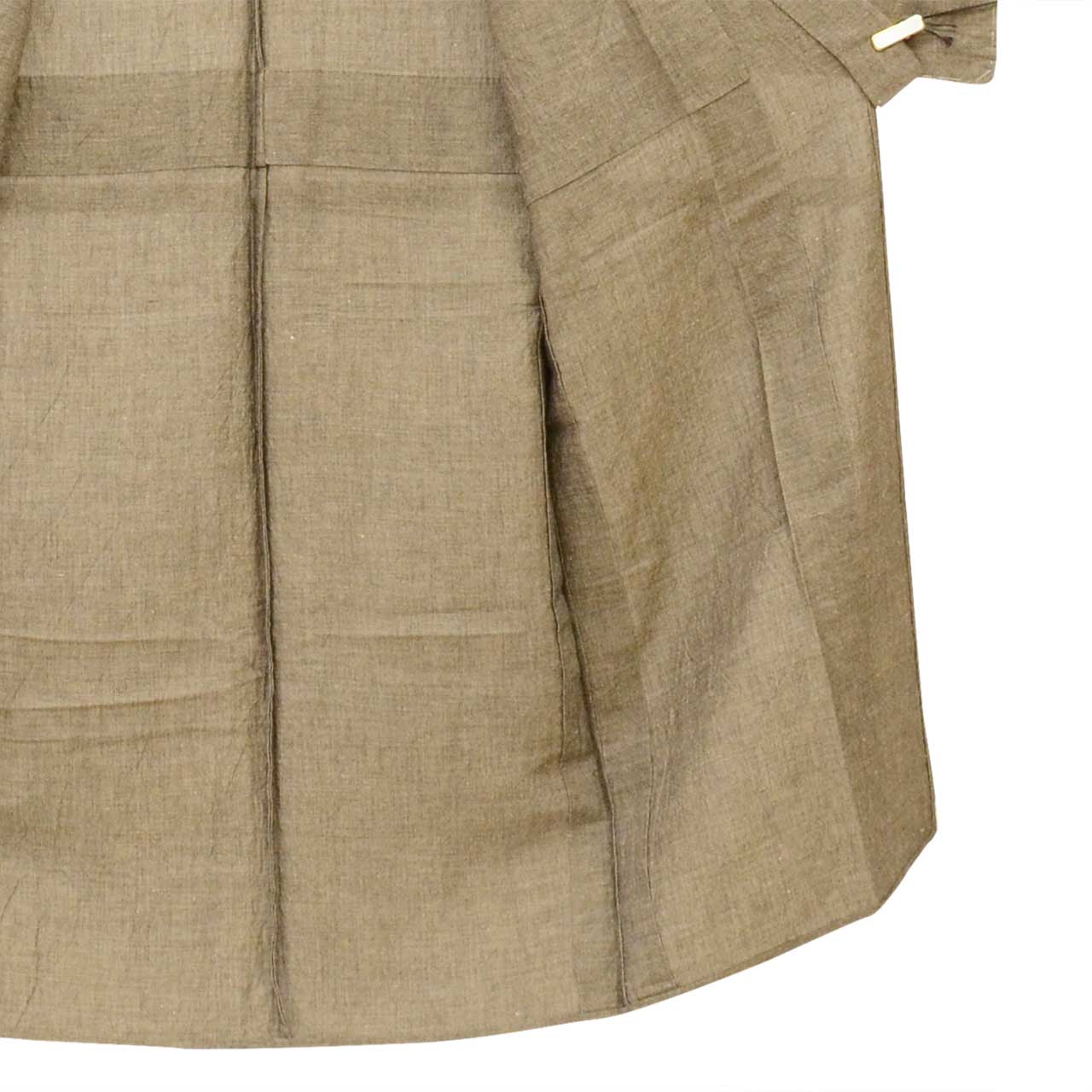 Vintage Japanese Kimono | Men's Summer Kimono | Brown Hemp Cotton | Solid | Unused | Size S | Sustainable | Sustainable | uu2806b
