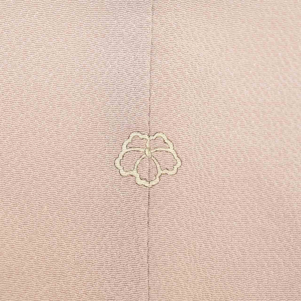 Visiting kimono, recycled kimono, pure silk, size M (slightly larger than L), special condition, length 159.5cm (62.8in), sleeve length 65.2cm (25.7in), lined, ready-made, unused, single crest, crepe silk, purple, floral pattern, reused, uu2816b 