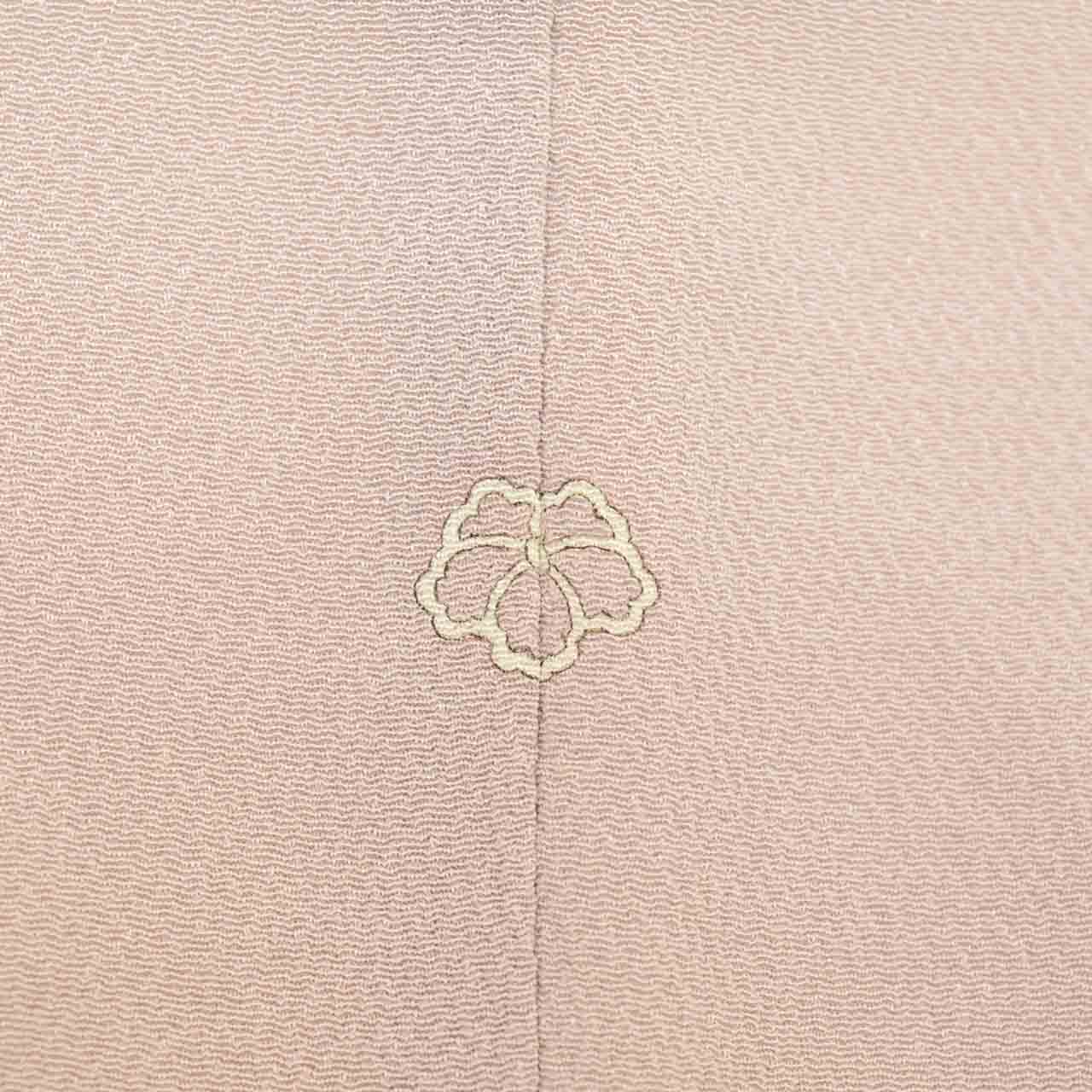 Visiting kimono, recycled kimono, pure silk, size M (slightly larger than L), special condition, length 159.5cm (62.8in), sleeve length 65.2cm (25.7in), lined, ready-made, unused, single crest, crepe silk, purple, floral pattern, reused, uu2816b 