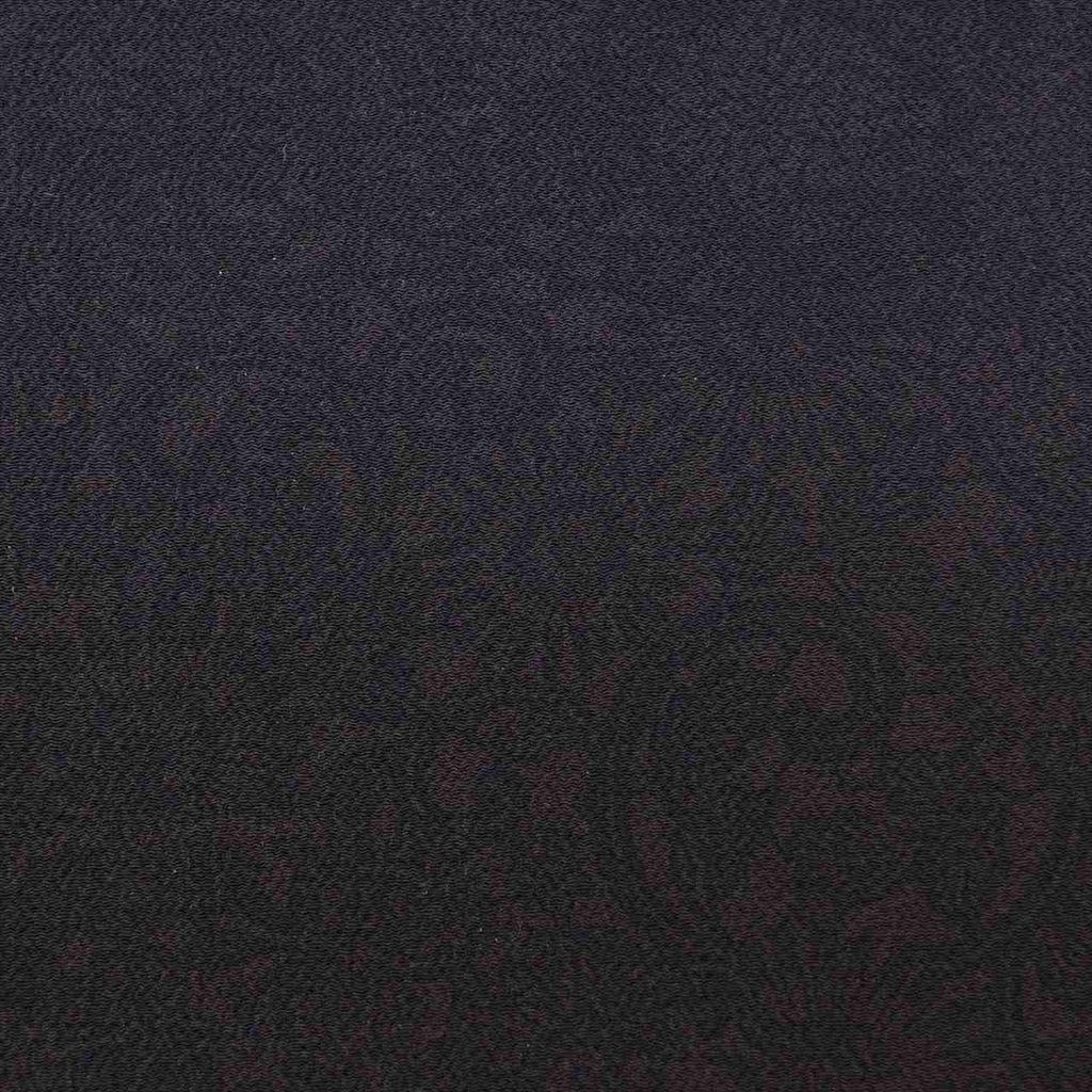 [Used] Komon (small patterned) recycled kimono, lined, pure silk, length 157.0cm (61.8in) (size M), sleeve length 64.2cm (25.3in), purple, floral arabesque pattern, crepe fabric, high quality, semi-formal, spring, summer, autumn, winter, ready-made. 