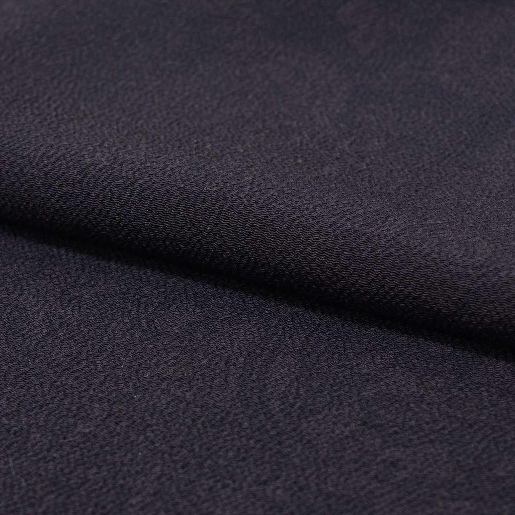 [Used] Komon (small patterned) recycled kimono, lined, pure silk, length 157.0cm (61.8in) (size M), sleeve length 64.2cm (25.3in), purple, floral arabesque pattern, crepe fabric, high quality, semi-formal, spring, summer, autumn, winter, ready-made. 