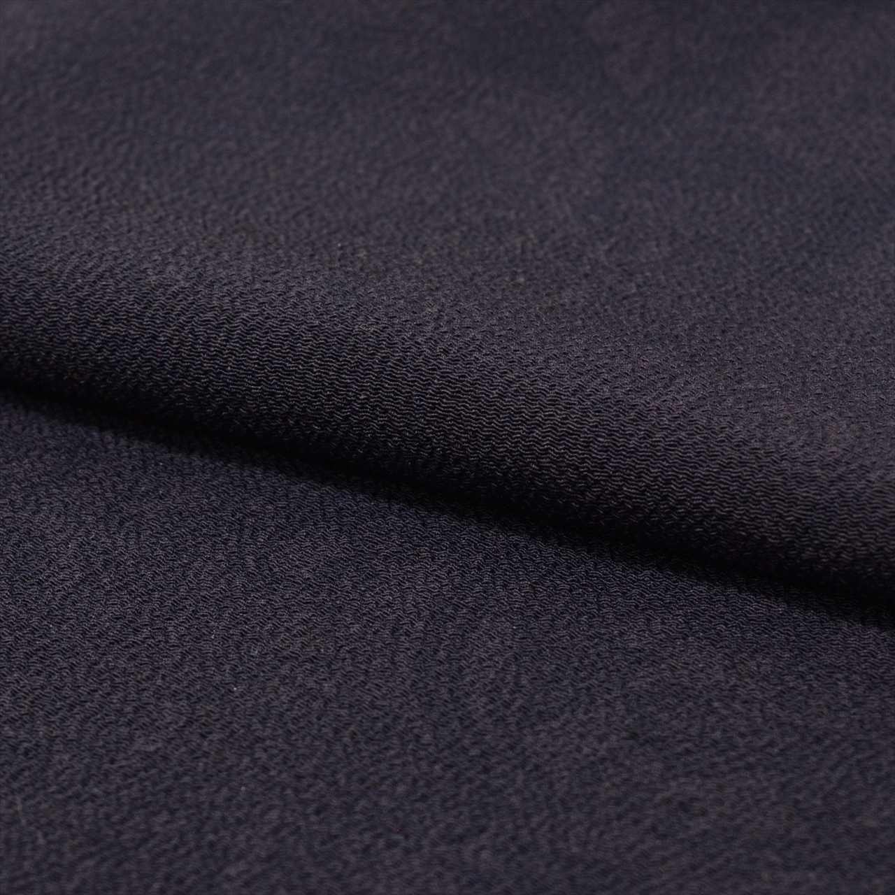 [Used] Komon (small patterned) recycled kimono, lined, pure silk, length 157.0cm (61.8in) (size M), sleeve length 64.2cm (25.3in), purple, floral arabesque pattern, crepe fabric, high quality, semi-formal, spring, summer, autumn, winter, ready-made. 