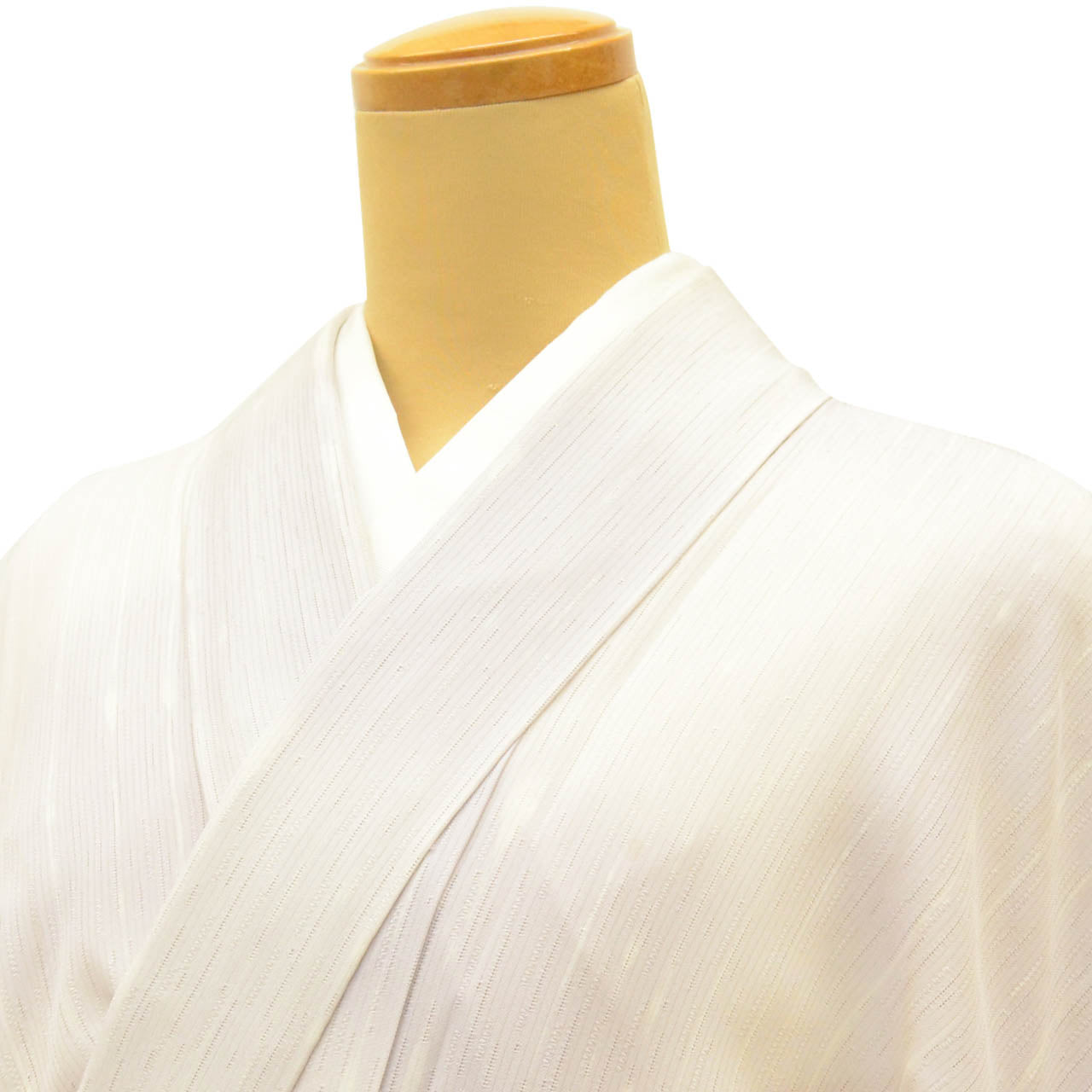 Vintage Japanese Kimono | Summer Komon | Purple Silk Ro | Stripe Pattern | Dry-cleaned | Size L | Sustainable | Sustainable | uuc1377a20