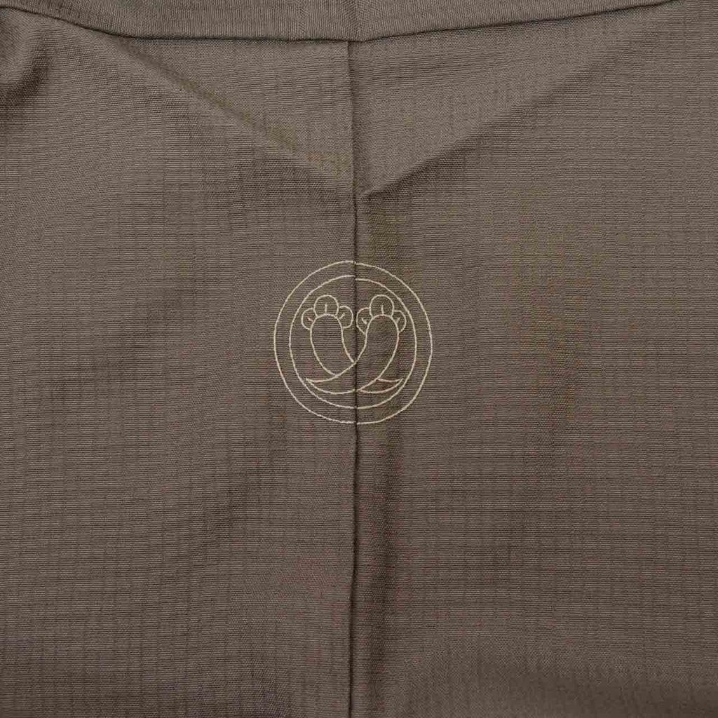[Used] Men's Silk Kimono, Size M, Excellent Condition, Length 142.0cm (55.9in), Sleeve Length 70.0cm (27.6in), Lined, Dark Brown, Ready-made, Cleaned, Single Family Crest, Plain, Reused uuc2377a20 