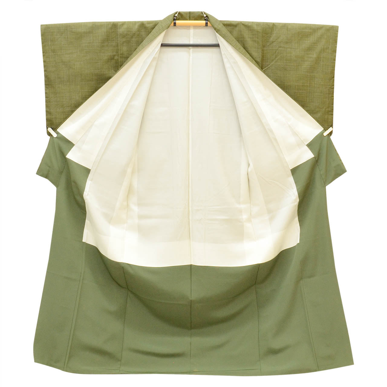 Vintage Japanese Kimono | Oshima Tsumugi | Brown Silk | Landscape Pattern | Ichimotozuke 7-thread | Size L | Sustainable | vv0005