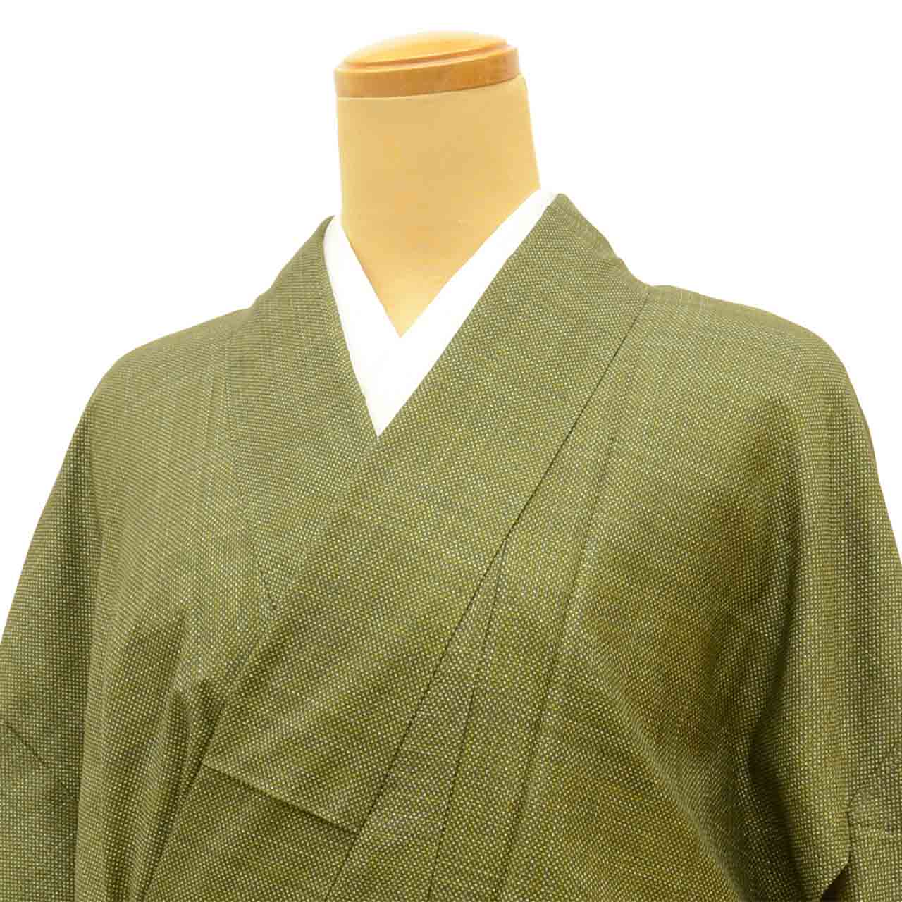 Vintage Japanese Kimono | Oshima Tsumugi | Brown Silk | Landscape Pattern | Ichimotozuke 7-thread | Size L | Sustainable | vv0005