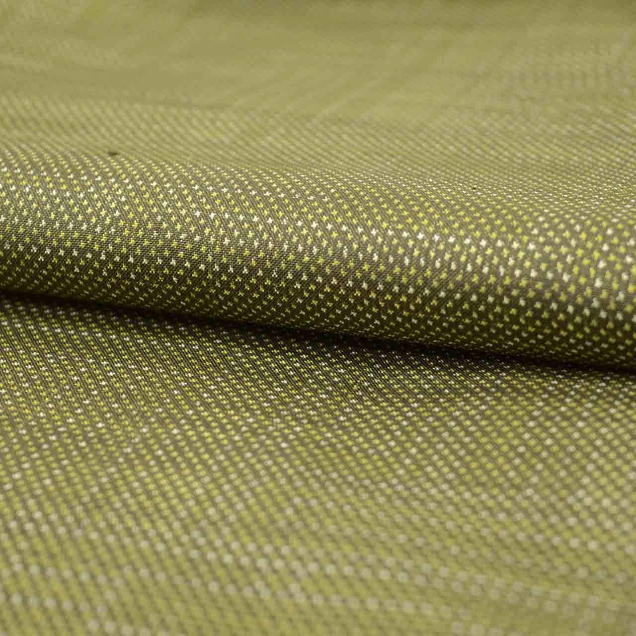 Vintage Japanese Kimono | Oshima Tsumugi | Brown Silk | Landscape Pattern | Ichimotozuke 7-thread | Size L | Sustainable | vv0005