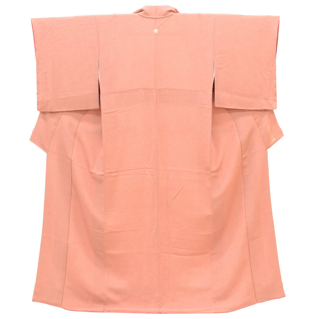 Vintage Japanese Kimono | Edo Komon | Pink Silk | Shark Scale Samegomon | Dyer Itabe Mitsuhiro | Sustainable | vv0013