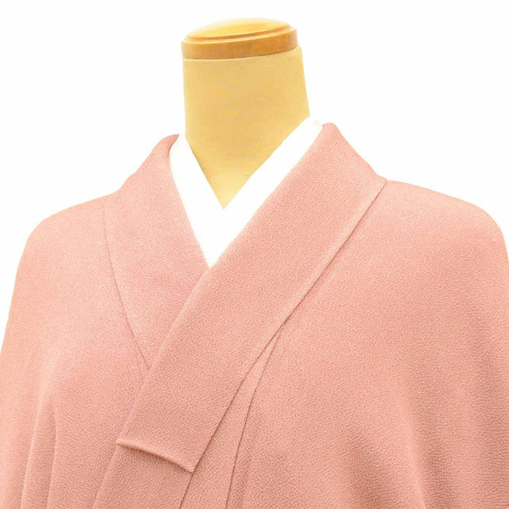 Vintage Japanese Kimono | Edo Komon | Pink Silk | Shark Scale Samegomon | Dyer Itabe Mitsuhiro | Sustainable | vv0013