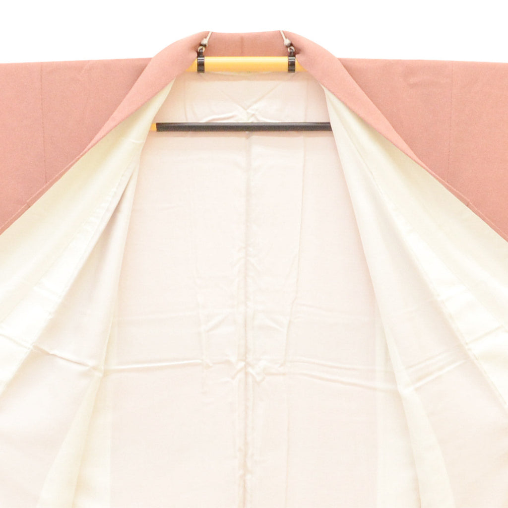 Vintage Japanese Kimono | Edo Komon | Pink Silk | Shark Scale Samegomon | Dyer Itabe Mitsuhiro | Sustainable | vv0013