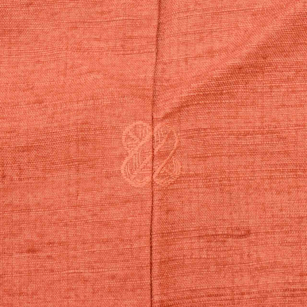 Vintage Japanese Kimono | Tsumugi | Brown Silk | Plain | Artist Signed | One Crest | Unused | Kaga Yuzen Master | Sustainable | vv0018