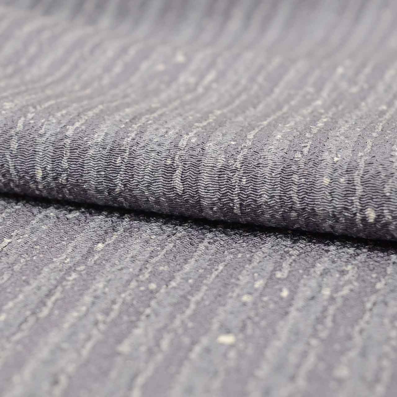 Vintage Japanese Kimono | Komon | Purple Silk Crepe | Stripe Pattern | Petite Size S | Sustainable | vv0027