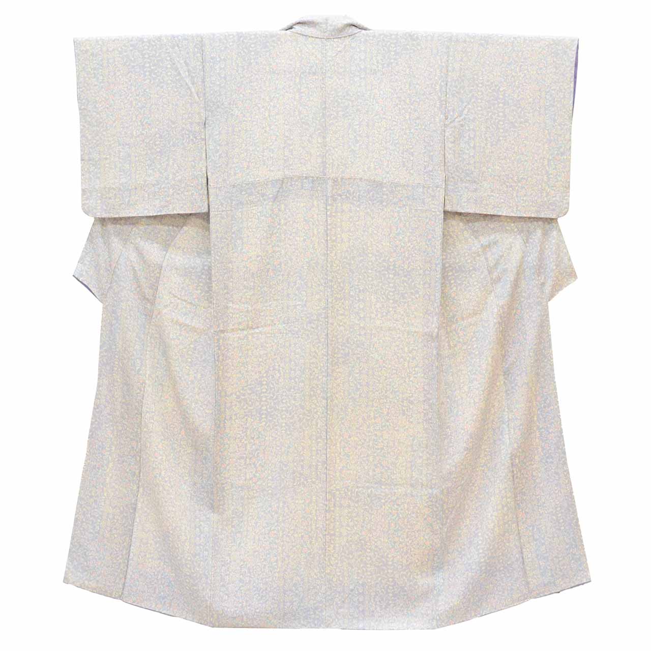 Vintage Japanese Kimono | Edo Komon | Blue Silk | Small Floral Pattern | Petite Size S | Sustainable | vv0028