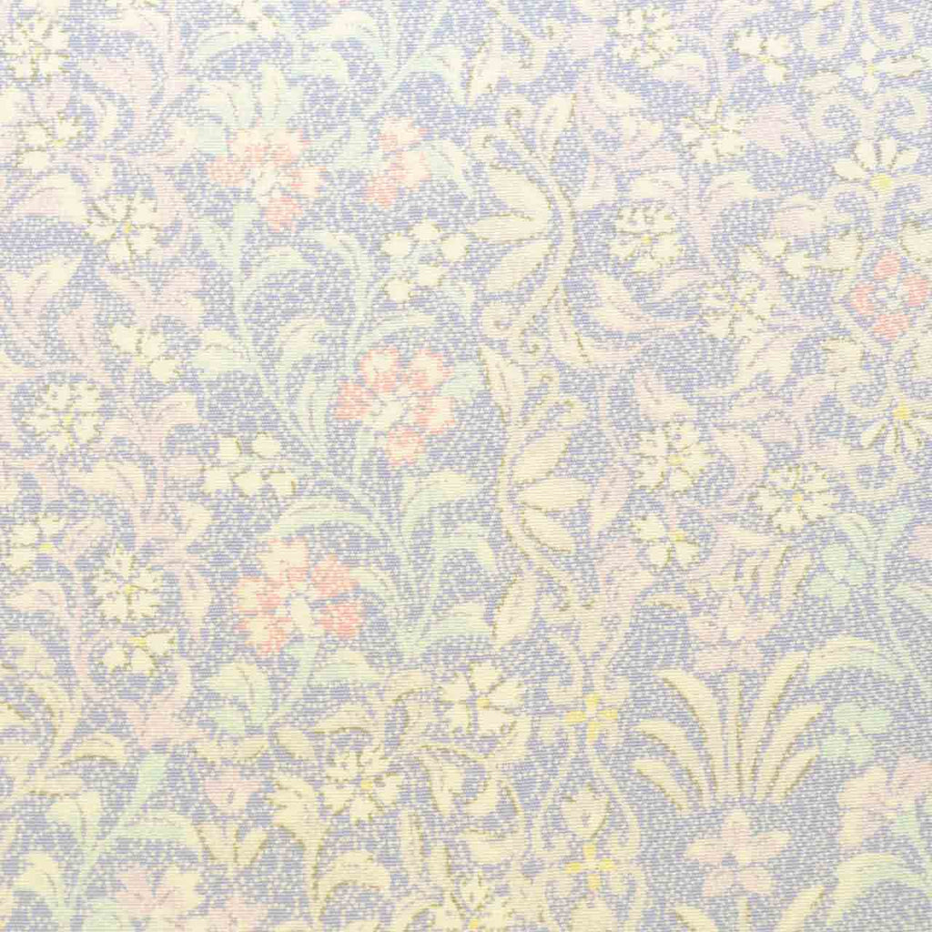 Vintage Japanese Kimono | Edo Komon | Blue Silk | Small Floral Pattern | Petite Size S | Sustainable | vv0028