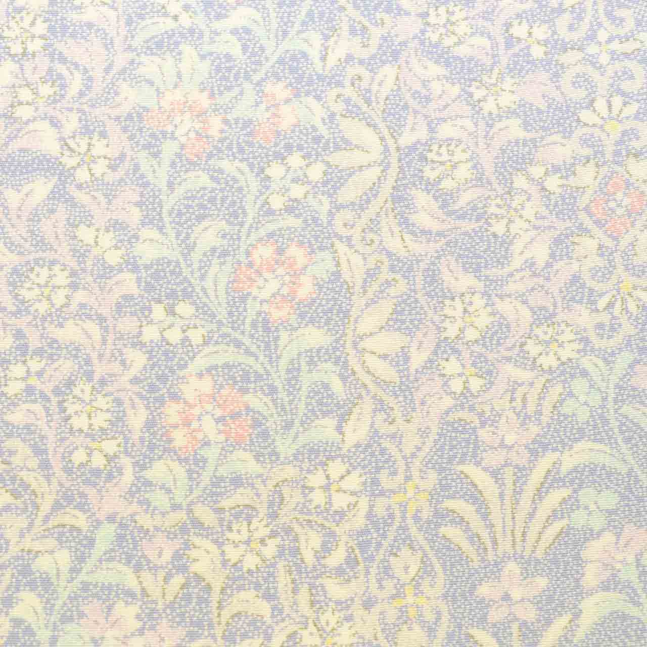 Vintage Japanese Kimono | Edo Komon | Blue Silk | Small Floral Pattern | Petite Size S | Sustainable | vv0028