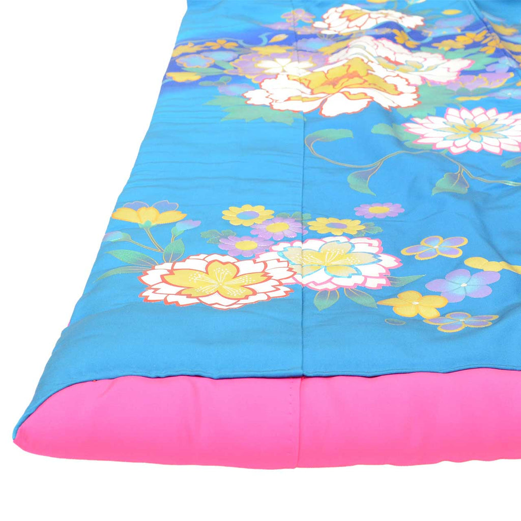 Vintage Japanese Kimono | Iro-uchikake | Red Gold Silk | Phoenix Crane Floral | Kara-ori Hikihaku | Bridal | Sustainable | vv0035